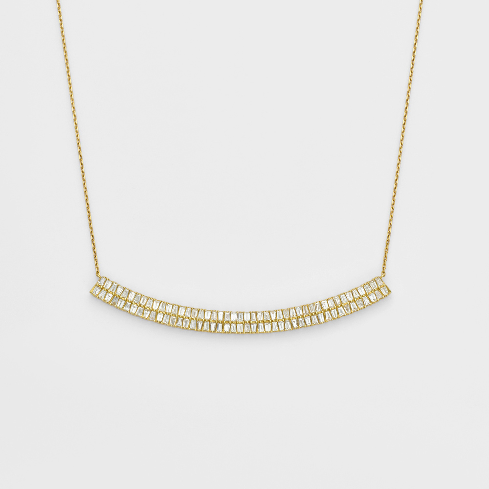 K18YGダイヤモンドネックレス