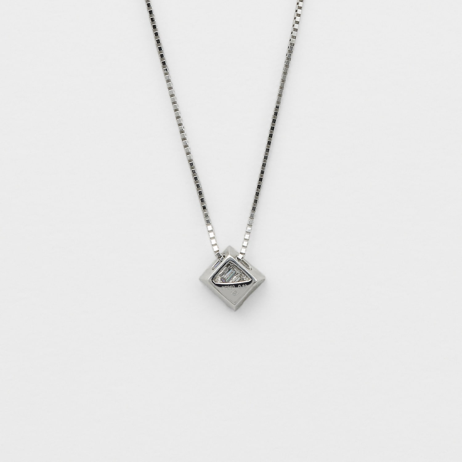 ネックレスpt950 pt850 ダイヤモンド ネックレス　フランダースカット プラチナ