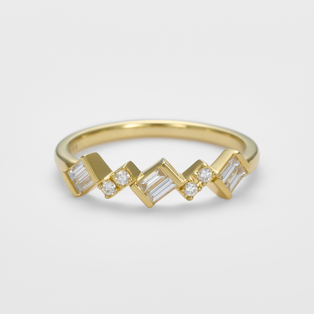 K18YGダイヤモンドリング