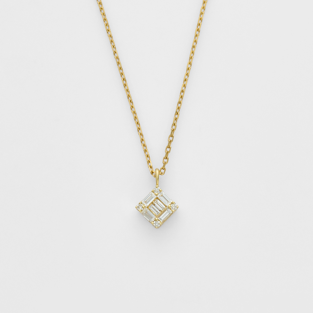 K18YGダイヤモンドネックレス