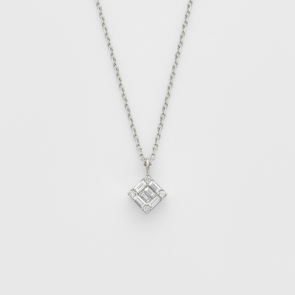 PT950/PT850ダイヤモンドネックレス