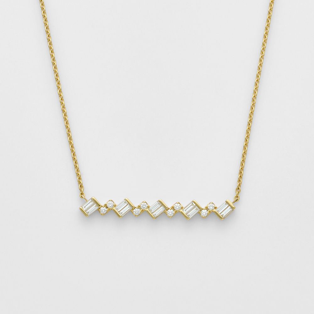 K18YGダイヤモンドネックレス