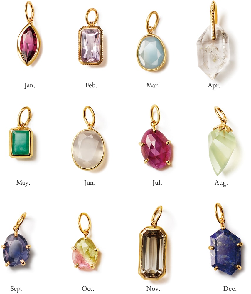 Birthday stone charm